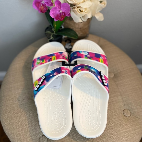 Crocs Solarized Multicolor Sandals - Size 10 - Picture 6 of 11